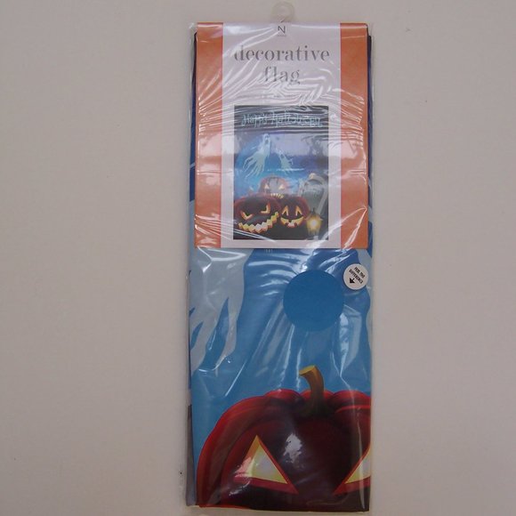 HAPPY HALLOWEEN "Spooky Cemetery" Large House Flag - Picture 2 of 3